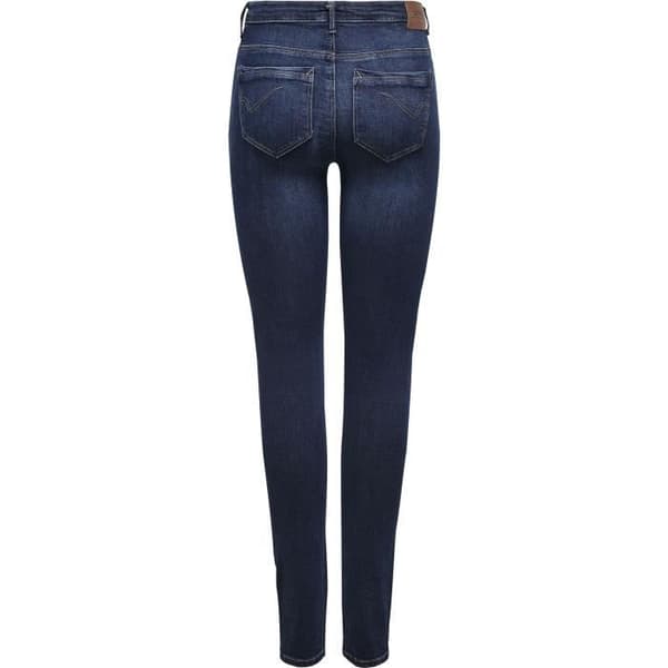 Jean Skinny - ONLY - Kvinna - Hög midja - Mörkblå - Skinny passform
