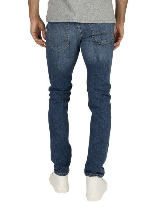 Jeans Slim - Jack & Jones - 814 - Färg Blå - Låg Midja - För Herr