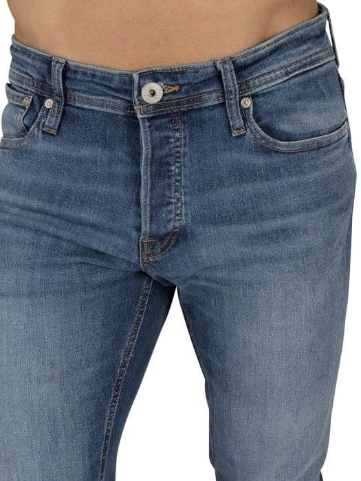 Jeans Slim - Jack & Jones - 814 - Färg Blå - Låg Midja - För Herr