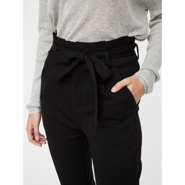 VERO MODA Loose Fit High Waist Byxor Svart Dam