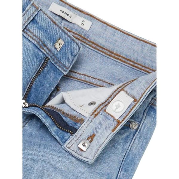 Barnjeans med raka snitt Name it Ryan ljusblå denim