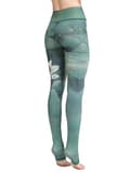 Miniatyrbild 4 av 4: Flyily - YG180201GN00L - Träningsleggings för kvinnor med hög midja Yogabyxor med hög midja, akvarellmönster
