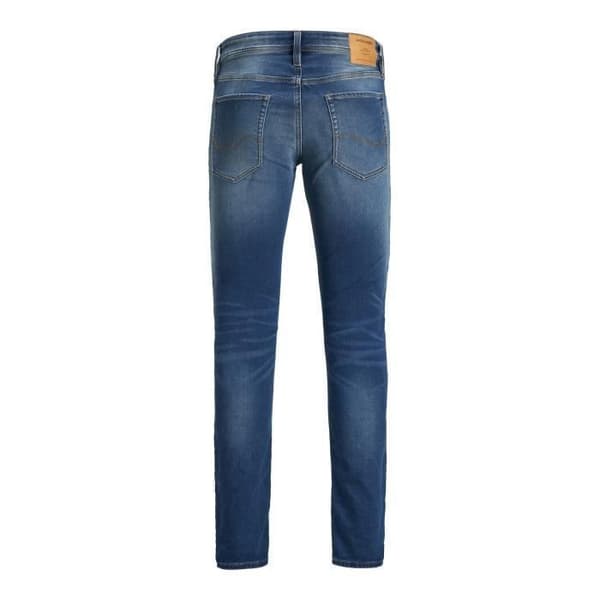 JACK & JONES Långa jeans i blå denim för män