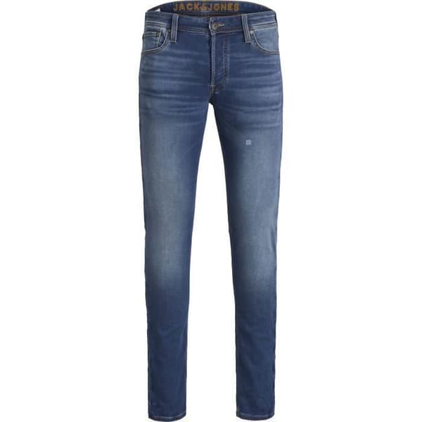 JACK & JONES Långa jeans i blå denim för män