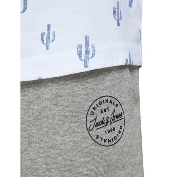 Träningsbyxor - JACK & JONES - Ljusgrå Melange - Mjukt Coton - Perfekt Passform - Fitness