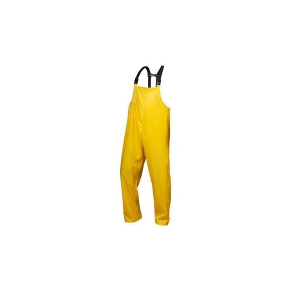 Regnbyxor i nylon/vinyl, storlek M, gul