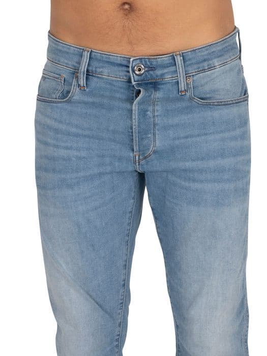 Pantalon - G-Star - 3301 Slim L30 - Denim Superstretch - Slim Fit - Blå