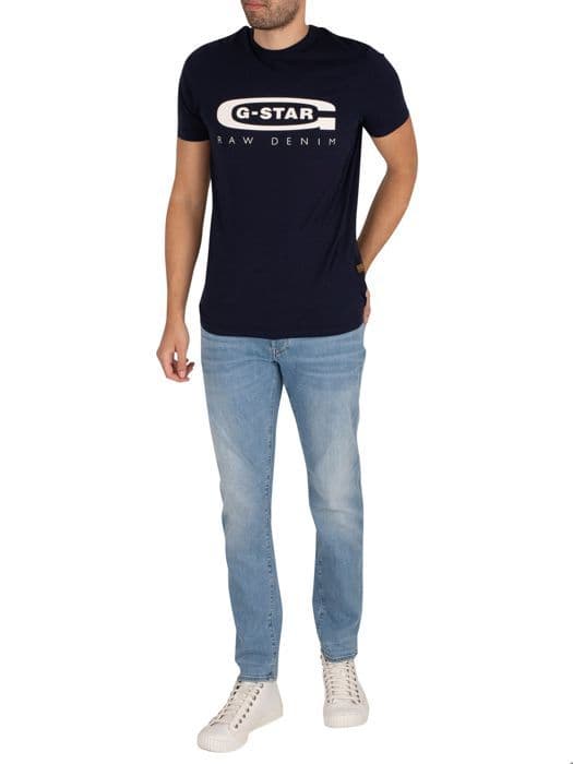 Pantalon - G-Star - 3301 Slim L30 - Denim Superstretch - Slim Fit - Blå