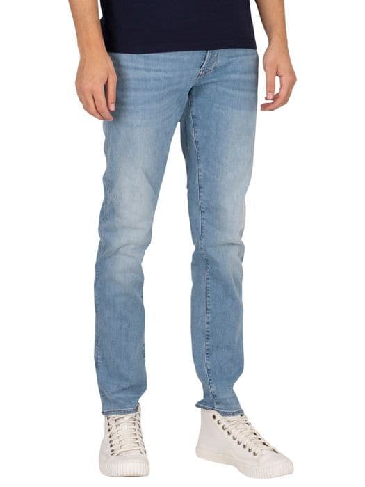 Pantalon - G-Star - 3301 Slim L30 - Denim Superstretch - Slim Fit - Blå
