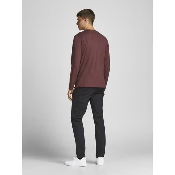 Slim Fit Byxor - JACK & JONES - Svart - 98% Bomull - 2% Elastan - 4 Fickor
