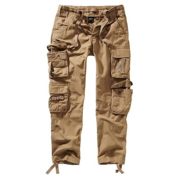 Cargo byxor - BRANDIT - Slim passform - Beige - 100% bomull - Herr
