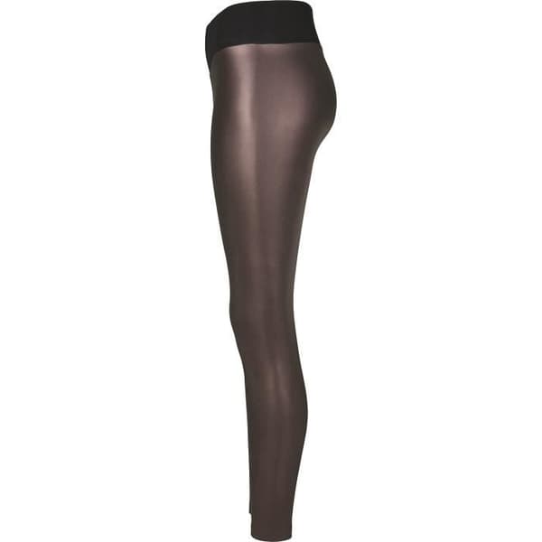 Urban Classics Leggings i konstläder med hög midja Burgundy Legging