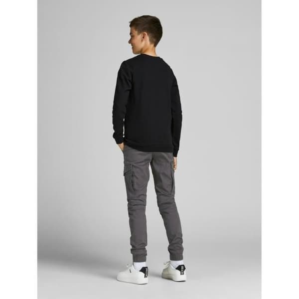 Barn cargo-byxor - Jack & Jones - Paul - Mörkgrå - Kille - Cargo-stil