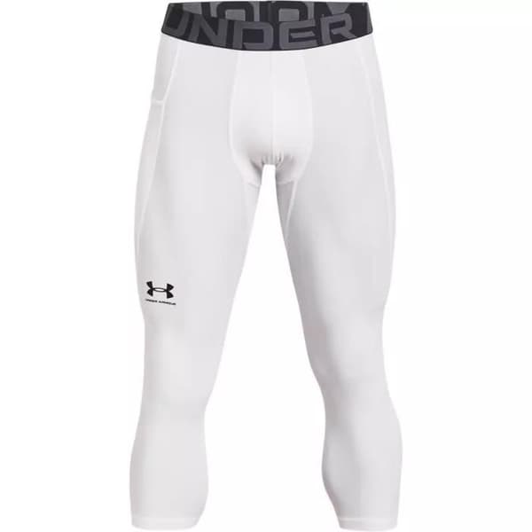 Under Armour Heatgear 3/4 kompressionsleggings vit för män - Under Armour - Storlek: S