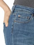 Miniatyrbild 3 av 3: Jeans Essentials - AE19113418-Dblue-0 Kort - Amazon Jean Skinny Medium Midja med Kurvor Kvinna