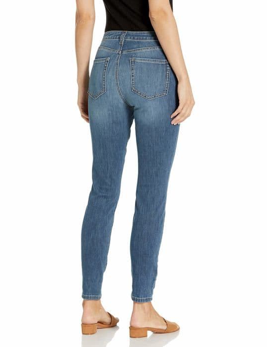 Jeans Essentials - AE19113418-Dblue-0 Kort - Amazon Jean Skinny Medium Midja med Kurvor Kvinna