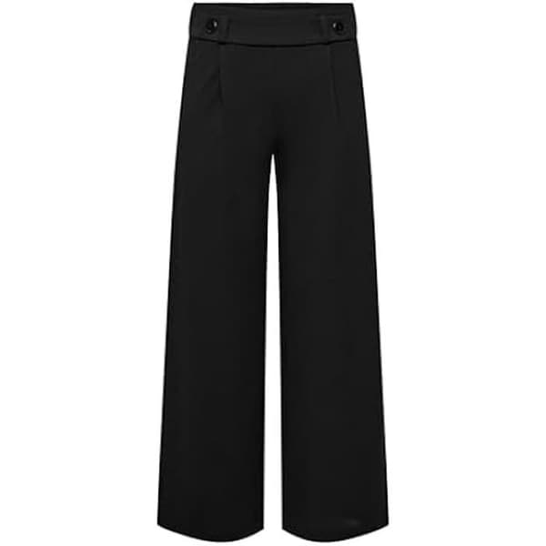 Breda byxa - JACQUELINE DE YONG - JDYGEGGO - Svart - Elastisk Midja - Sidofickor