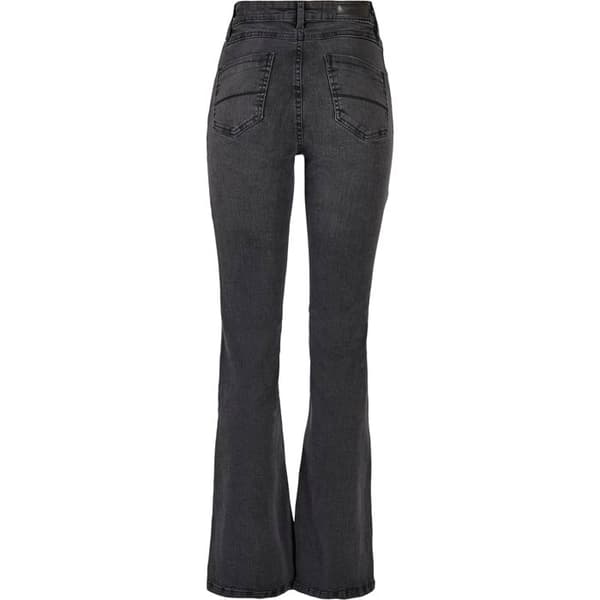 Jeans dam - Urban Classics - Utsvängd - Hög midja - Svart - Stretchdenim