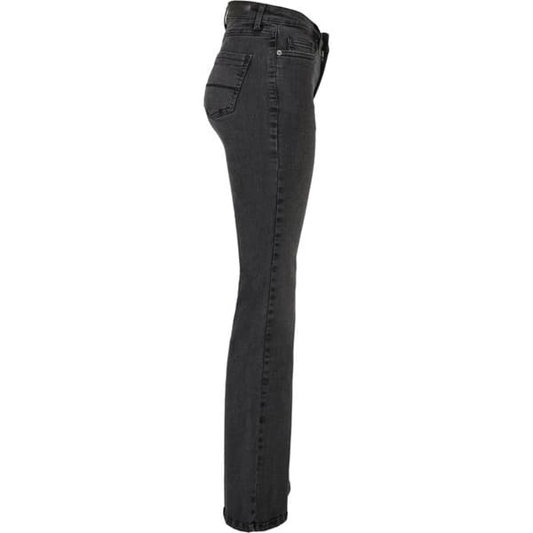 Jeans dam - Urban Classics - Utsvängd - Hög midja - Svart - Stretchdenim