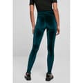 Miniatyrbild 4 av 6: Leggings - Urban Classics - Sammet - Hög midja - Stretchsammet - Färg: mörkblå