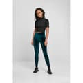Miniatyrbild 2 av 6: Leggings - Urban Classics - Sammet - Hög midja - Stretchsammet - Färg: mörkblå