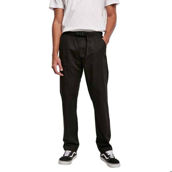Chino Byxa - Urban Classics - Rak Ben - 100% Bomull - Tonal Midja - Svart