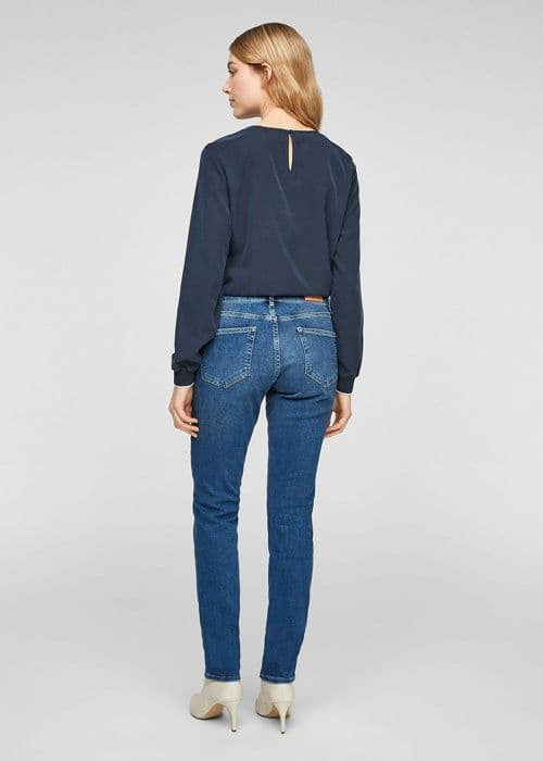 Jeans Slim Fit - s.Oliver - Kvinna - Blå - Hög kvalitet - Måste-ha
