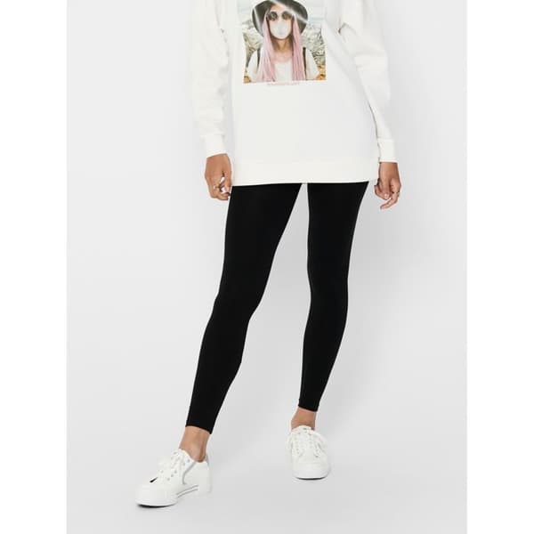 Legging Dam - Only - Live - Svart - Hög Midja - Slim Fit