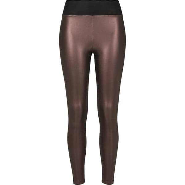 Leggings dam - Urban Classic - Syntetiskt läder - Hög midja - Svart - Perfekt passform