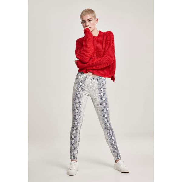 Dambyxor - Urban Classic - Stretch - Ormskinmönster - Slim - Sid- och bakfickor