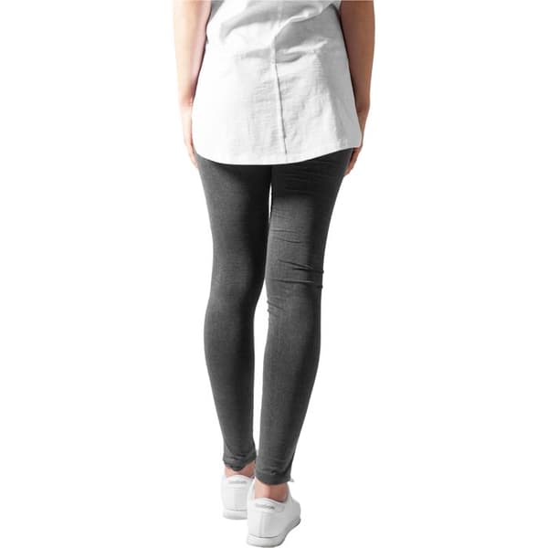 Leggings dam - URBAN CLASSICS - Klippt knä - Svart - Bekväm - Mjuk tyg