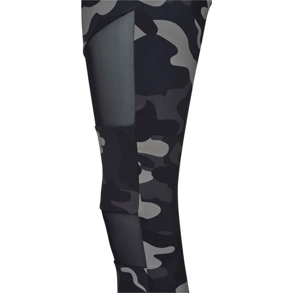 Leggings dam - Urban Classics - Camo Tech - Svart - Mesh-inlägg - Hög midja