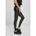 Miniatyrbild 5 av 6: Legging dam - Urban Classics - Svart - Syntetiskt läder - Transparent nät - Perfekt passform