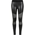 Miniatyrbild 1 av 6: Legging dam - Urban Classics - Svart - Syntetiskt läder - Transparent nät - Perfekt passform