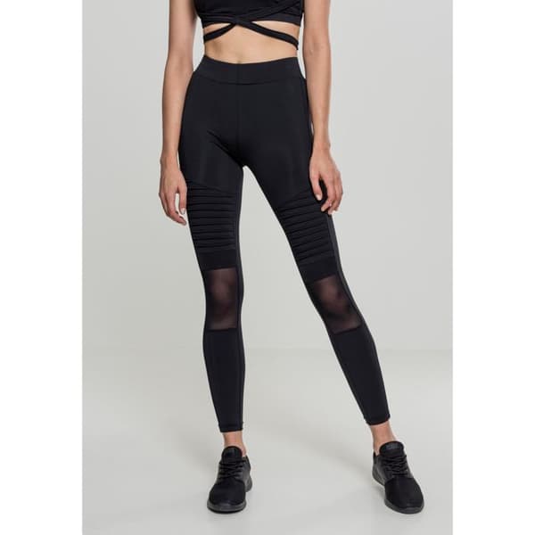 Damleggings - Urban Classic - mesh biker - Höga midjan - Svart - Maskintvätt