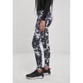 Miniatyrbild 3 av 6: Leggings för kvinnor - Urban Classics - Tie Dye - Svart/Vit - Hög midja - Jersey stretch
