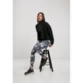 Miniatyrbild 6 av 6: Leggings för kvinnor - Urban Classics - Tie Dye - Svart/Vit - Hög midja - Jersey stretch