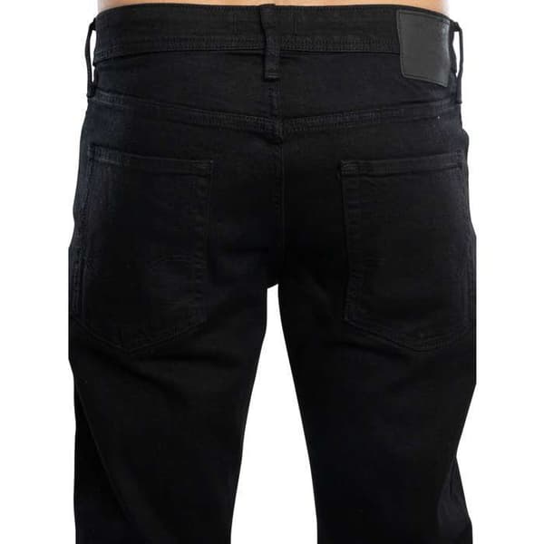 Jean Slim - Jack & Jones - Glenn Original 816 - Svart - Låg midja - Bekväm Stretch