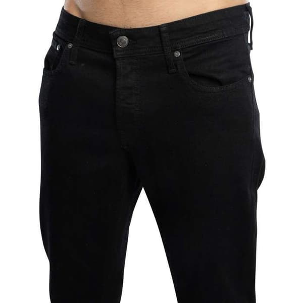 Jean Slim - Jack & Jones - Glenn Original 816 - Svart - Låg midja - Bekväm Stretch