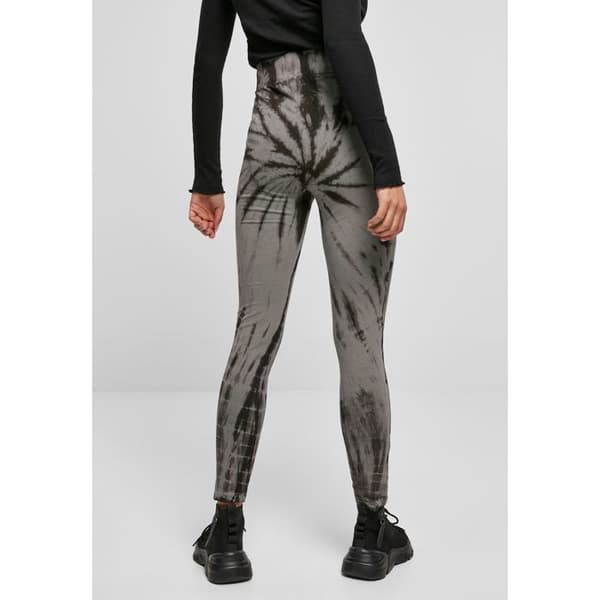 Legging dam - Urban Classics - Bomull - Hög midja - Tie dye-look - Bekväm