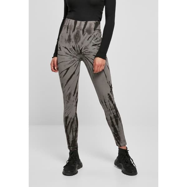Legging dam - Urban Classics - Bomull - Hög midja - Tie dye-look - Bekväm