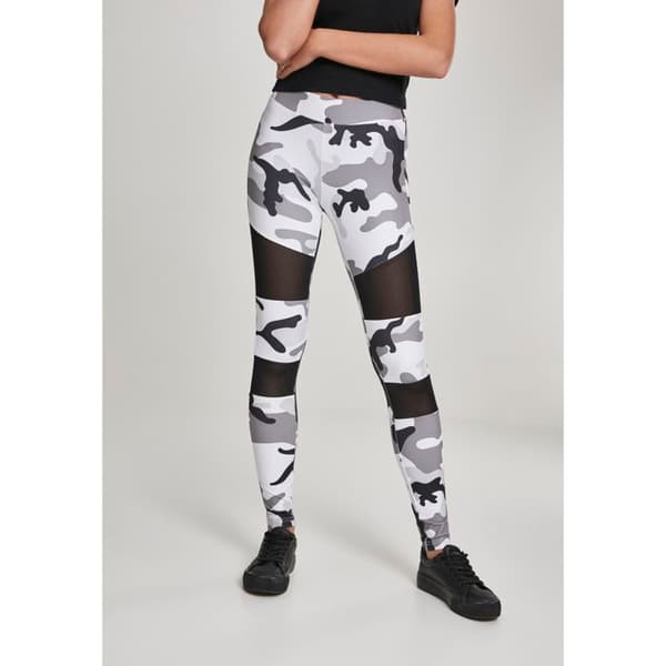 Tights dam - Urban Classic - Nät - Svart - Elastisk midja - Kamouflagemönster