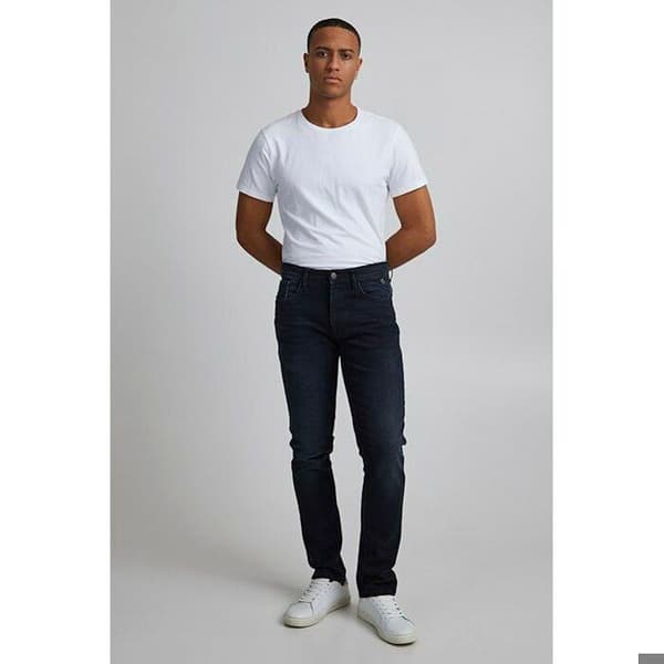 Jeans - Blandning - Torsadé Snitt - Tvättad Svart Denim - Standardstorlek - Unisex