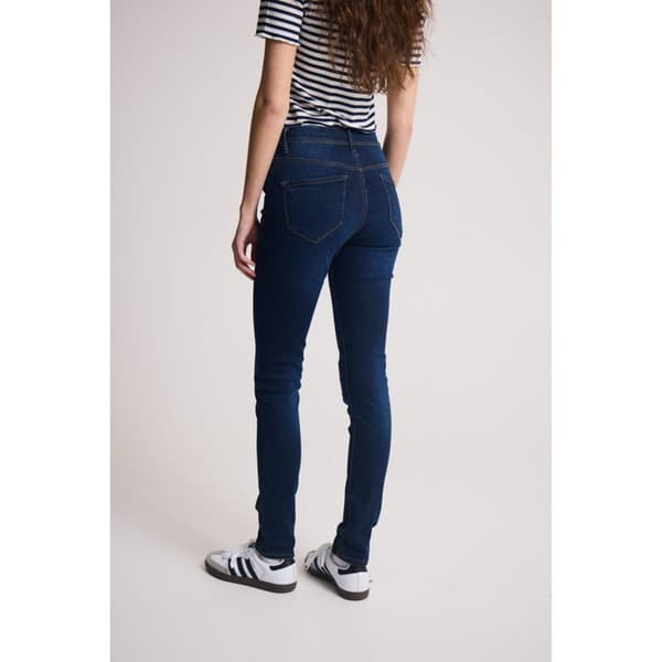 Jeans dam - Ichi - Erin Izaro - Mörkblå - Taperad passform - Standardstorlek