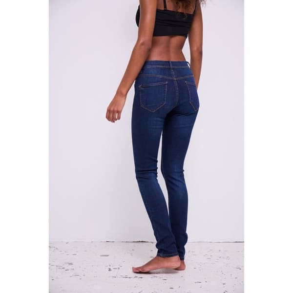 Jeans dam - Ichi - Erin Izaro - Mörkblå - Taperad passform - Standardstorlek
