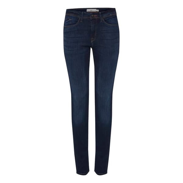 Jeans dam - Ichi - Erin Izaro - Mörkblå - Taperad passform - Standardstorlek