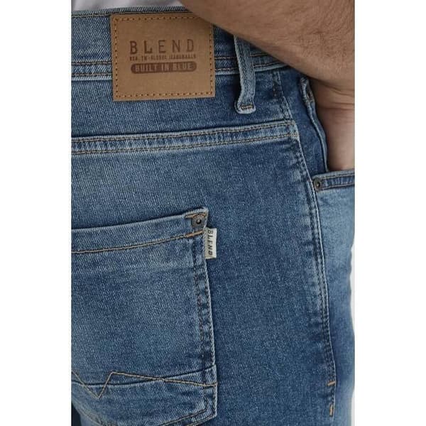 Jeans - Blandning - Vriden snitt - Denim Ljusblå - Standard storlek - Unisex