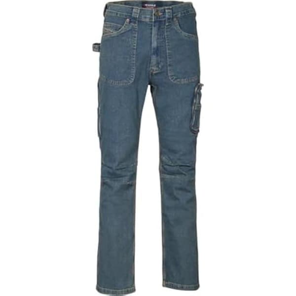 Jeans - COFRA - Barcelona - Arbetsbyxor - Blå färg - Standardstorlek