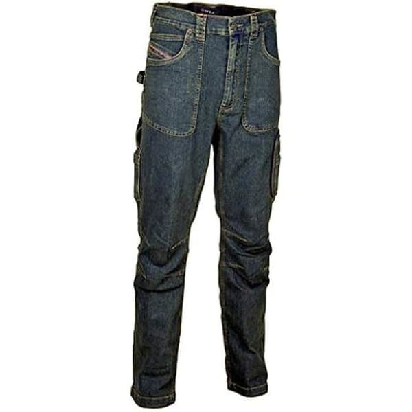 Jeans - COFRA - Barcelona - Arbetsbyxor - Blå färg - Standardstorlek