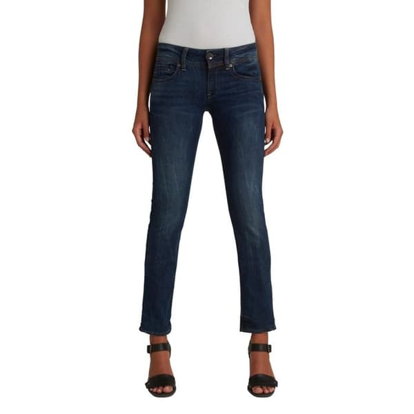Jeans dam - G-Star - Midge Straight - Rakt snitt - Standardstorlek - Färg blå